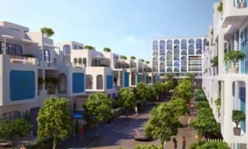 Nhà phố 1 trệt 4 lầu mặt tiền đường Lê Duẩn cách biển 50m. Dự án Thera Premium